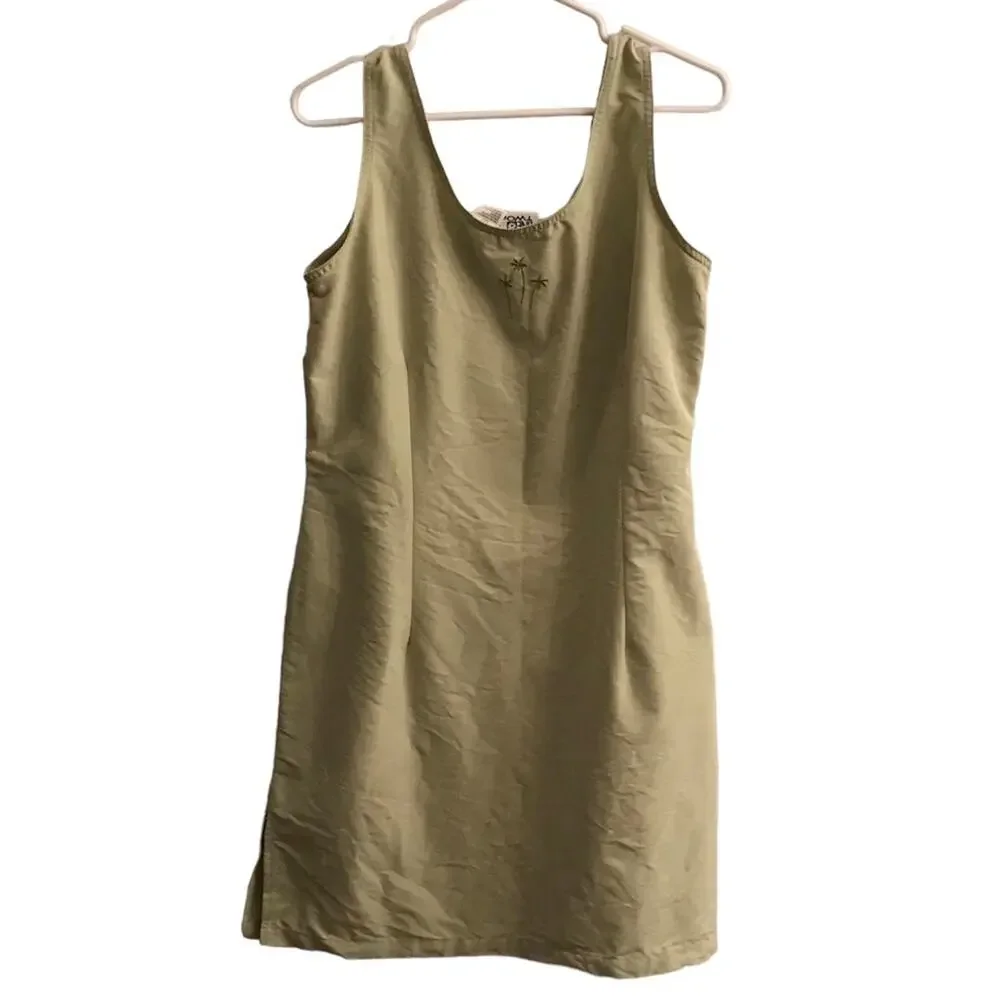 Line Two Palm Tree Sleeveless Dress Size Large - Picture 8 of 8